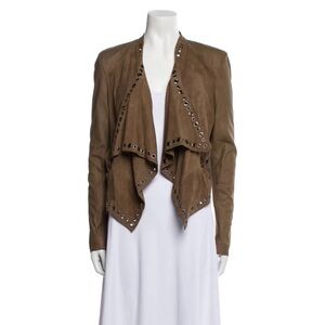 Neiman Marcus Brown Suede Women's Blazer